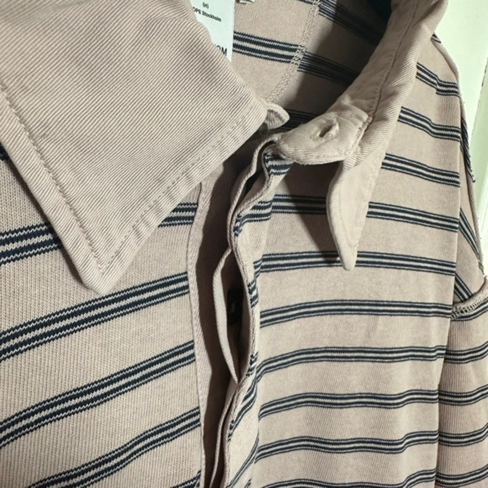 NEW HOPE Stockholm Men's Lamp Sweatshirt Old Pink Striped Long Sleeve Size 54 - Picture 8 of 11